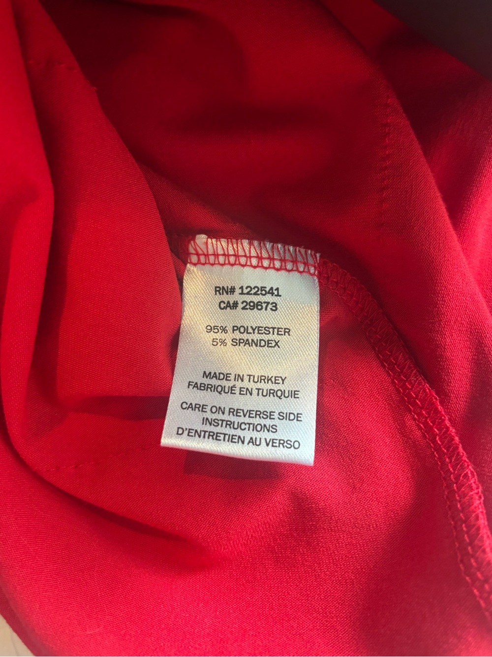 Layered Ruffle Red Long-Sleeve Blouse - Picture 4 of 5
